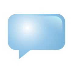 Vector chat bubble on white background