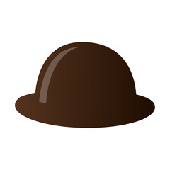 Vector hat isolated on white background