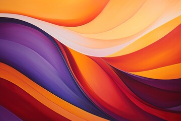 Incredible abstract background of multicolored waves that appear like fabrics moving with the wind