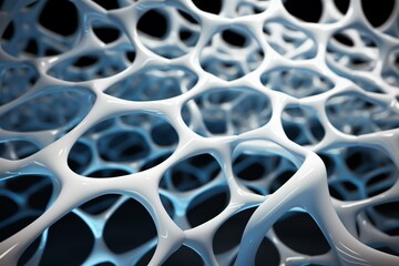 3D lattice structure for advanced chemistry backgrounds. Generative AI