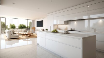 New kitchen in modern luxury home.