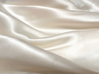 Obraz premium シルクのドレープ 白色