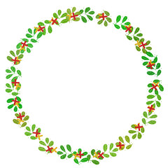 Christmas wreaths with flowers leaf wreaths,