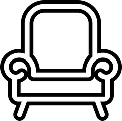 sofa icon isolated