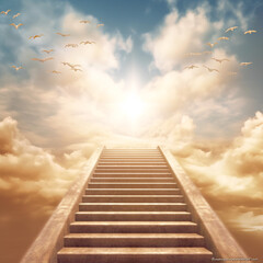 Stairway to heaven, staircase, afterlife, God, Hope