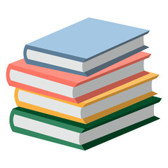 stack of books for studying and reading