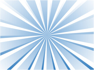 シンプルなグラデーションの集中線背景素材_クールなマリンブルー