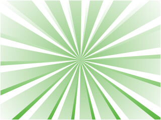 シンプルなグラデーションの集中線背景素材_爽やかなグリーン