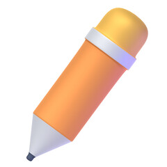 pencil 3D Illustration Icon Pack Element