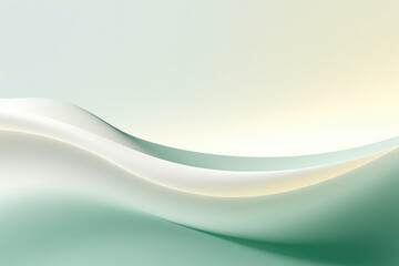 abstract green gold and white wave background