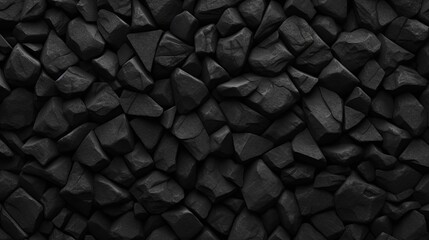 Background with rough grainy stone texture in black or dark gray - obrazy, fototapety, plakaty