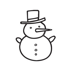 snowman with hat