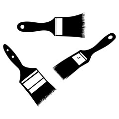 Paintbrush vector black color