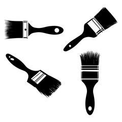 Paintbrush vector black color