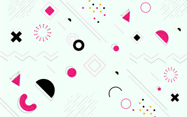 geometric background red black color vector design