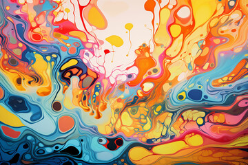 Abstract colorful psychedelic acid trip portal