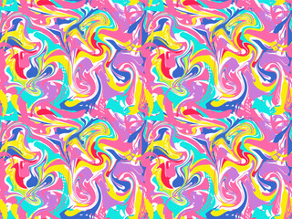 seamless bright multicolor abstract liquid marble pattern