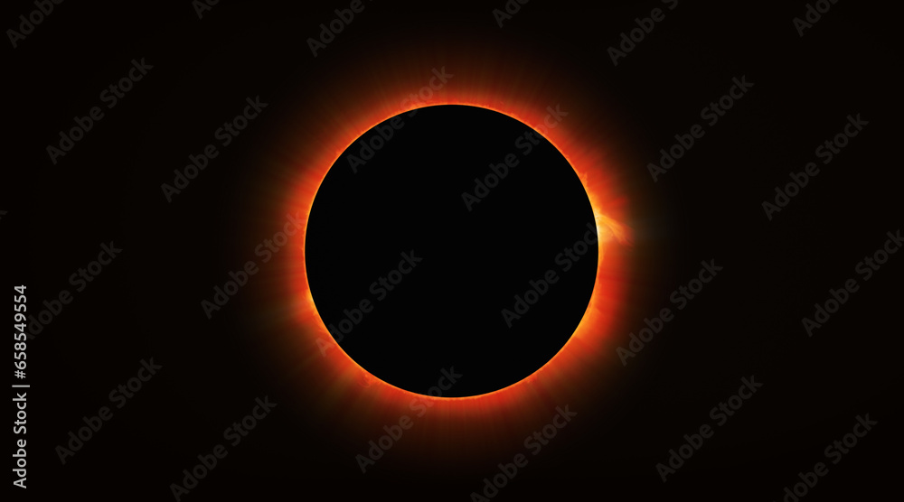 Aufkleber solar eclipse 
