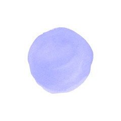Vector blue circle design element watercolor