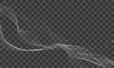 Vector abstract shiny wave background