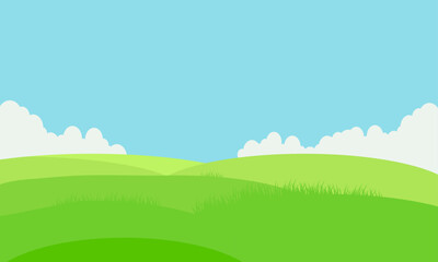 Obraz premium Vector natural landscape background