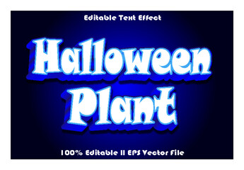 Halloween Plant Editable Text Effect