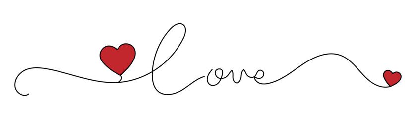 drawing of love typography lettering script font typographic lineart design. Minimalism concept of romantic card, banner, and poster sign and symbol, love pattern