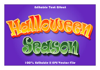 Halloween Season Editable Text Effect
