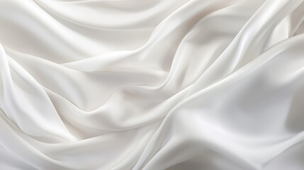 Silk texture close-up. White background from waves.