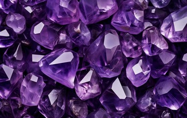 amethyst crystals pile background