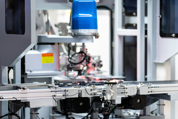 robot arm working in car factory