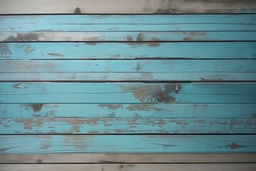 Naklejka premium Painted Plain Teal Blue and Gray Rustic Wood Board Background that can be either horizontal. texture