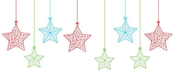 christmas strar lantern vector illustration, christmas background, poster, banner, flyer, card element design