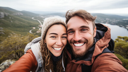 couple in the mountains