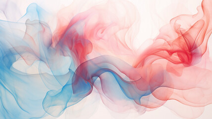 Wallpaper, waves of water or smoke. Abstract background. Ai generated.