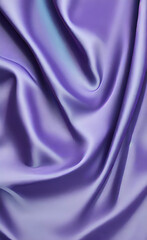 Fototapeta premium Navy blue elegant abstract background. Silk satin fabric with nice folds. Beautiful dark blue background with wavy lines. Copy space.