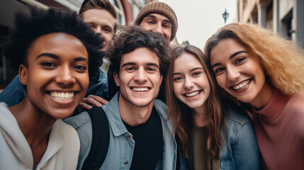 Fototapeta premium group of friends