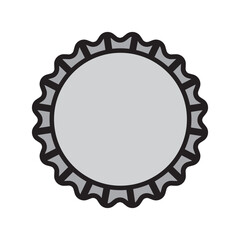 bottle cap icon logo vector design template