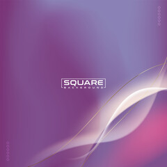Blurred abstract gradation waves on square background