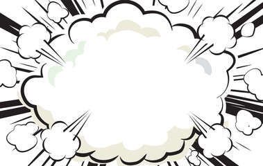 漫画　コミック　集中線　放射線　背景イラスト
