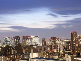 Fototapeta na wymiar 東京のホテルからの眺め