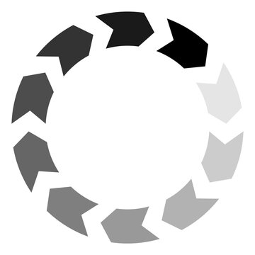 Spinning cirle cursor. Waiting symbol. Progress loader