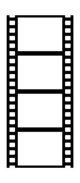 Film stripe template. Cinema vintage empty frame