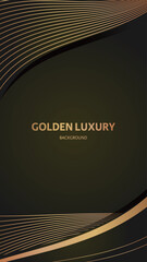 Golden luxury banner background material.
