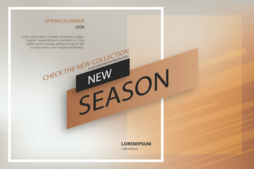 new season banner template vector design illustration