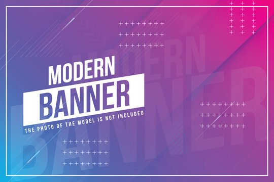 modern fashion banner with abstract background