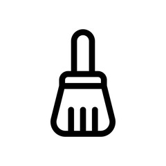 broom line icon