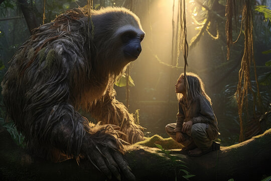 legend of Mapinguari in the junggle