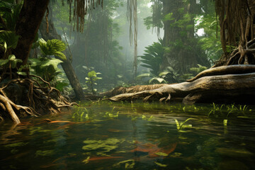 in the deep jungle of the amazon