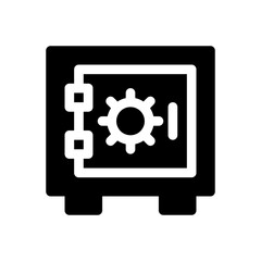 safe box glyph icon